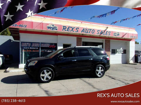 2011 GMC Acadia for sale at Rex's Auto Sales in Junction City KS