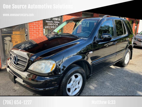2001 Mercedes-Benz M-Class for sale at One Source Automotive Solutions in Braselton GA