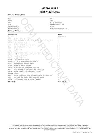 2023 Mazda CX-5 2.5 S Preferred