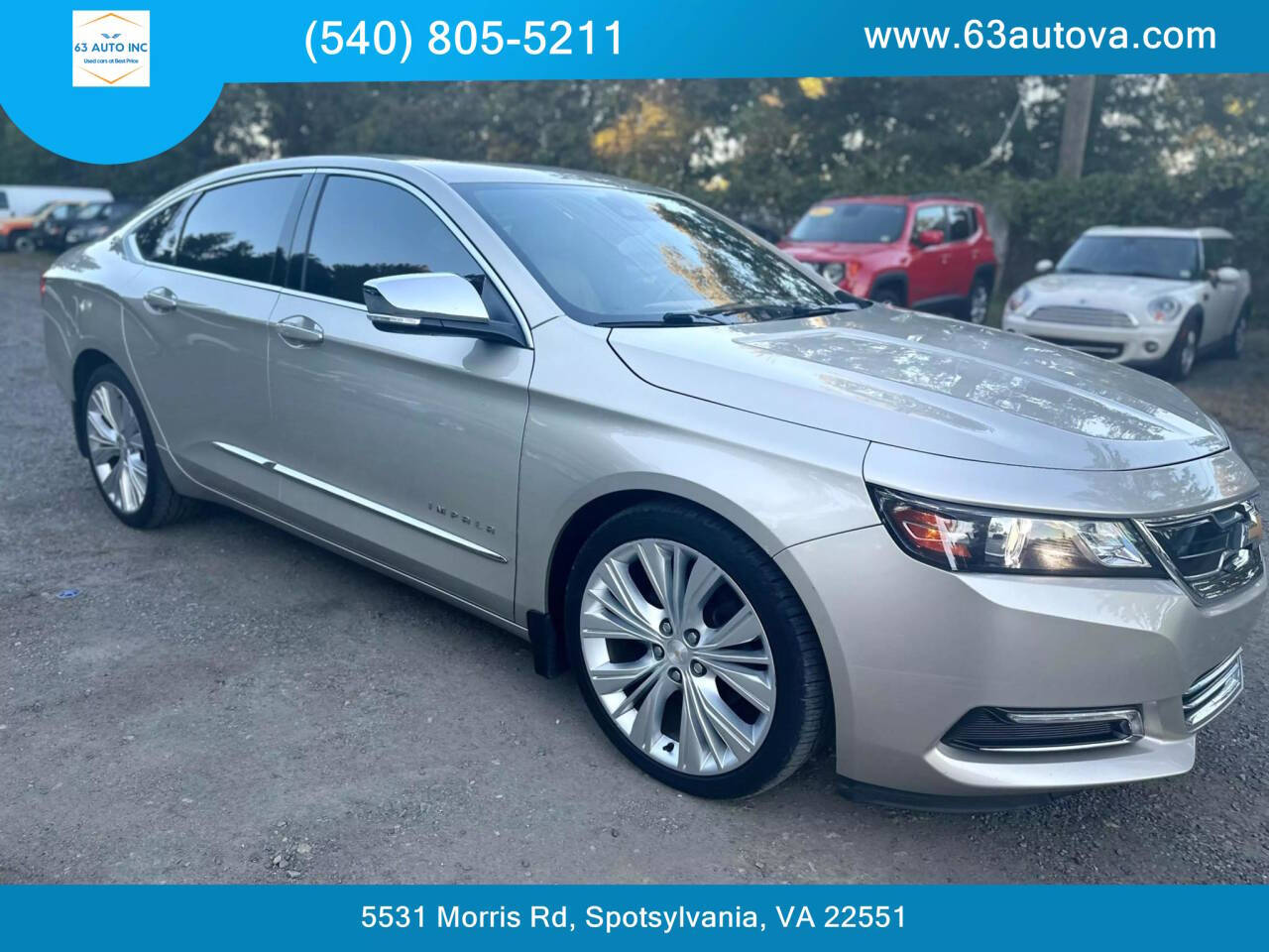 2015 Chevrolet Impala for sale at 63 Auto Inc in Spotsylvania, VA