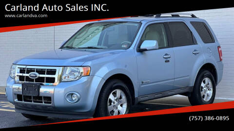 2009 Ford Escape Hybrid for sale at Carland Auto Sales INC. in Portsmouth VA