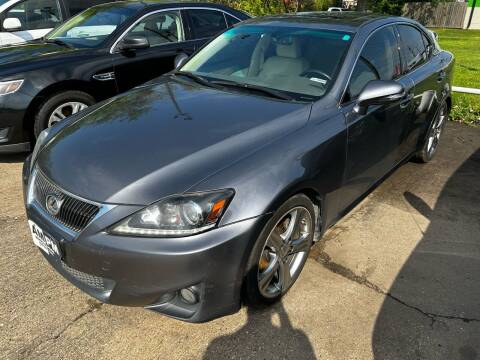 2013 Lexus IS 250 for sale at AM PM VEHICLE PROS in Lufkin TX