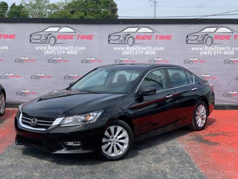 2013 Honda Accord for sale at RIDETIME in Garland TX