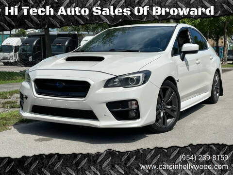 2016 Subaru WRX for sale at Hi Tech Auto Sales Of Broward in Hollywood FL
