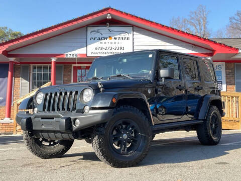 2017 Jeep Wrangler Unlimited for sale at Peach State Motors Inc in Acworth GA