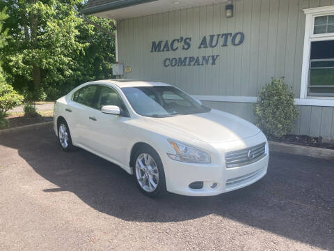 2014 Nissan Maxima for sale at MAC'S AUTO COMPANY in Nanticoke PA