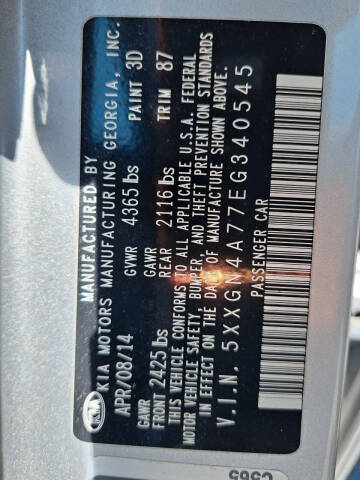 2014 Kia Optima EX