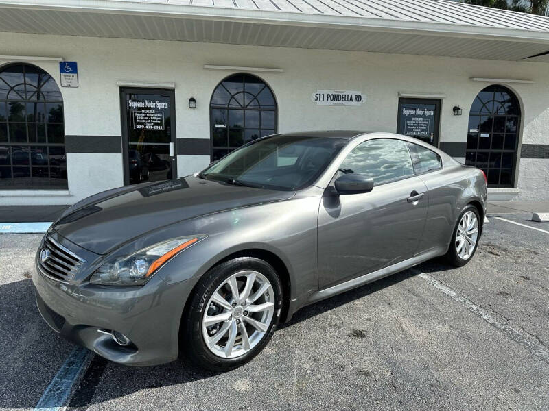 2014 Infiniti Q60 Coupe for sale at Supreme Motor Sports in North Fort Myers FL