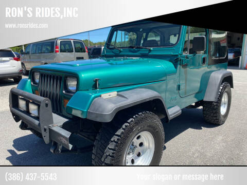 1995 Jeep Wrangler for sale at RON'S RIDES,INC in Bunnell FL