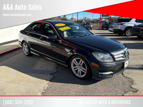 2012 Mercedes-Benz C-Class for sale at A&A Auto Sales in Fairhaven MA