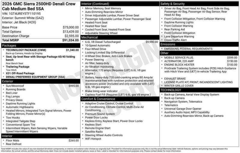 2026 GMC Sierra 2500HD