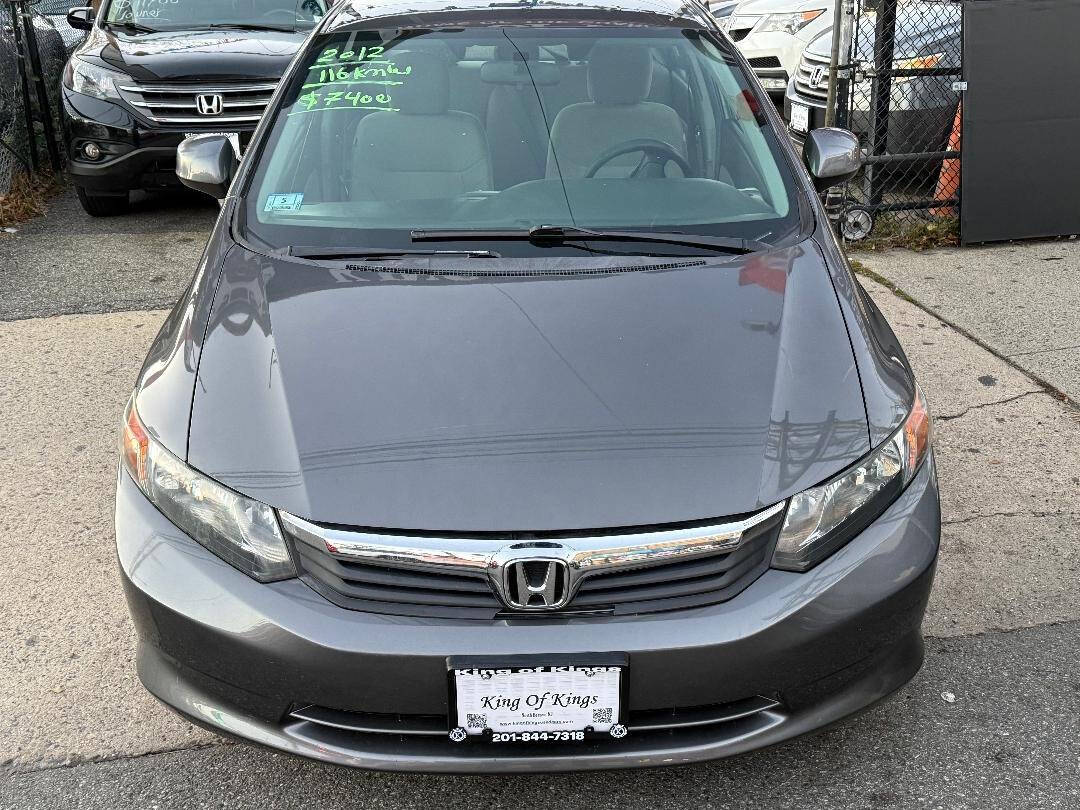 2012 Honda Civic LX 4dr Sedan 5A - Gray exterior view 2