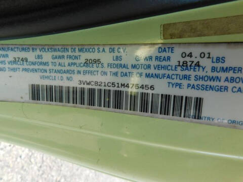 2001 Volkswagen New Beetle GLS