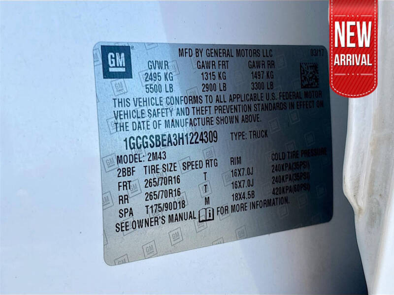 2017 Chevrolet Colorado Work Truck