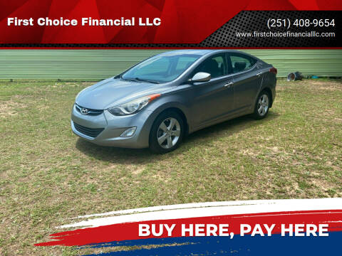 2013 Hyundai Elantra for sale at First Choice Financial LLC in Semmes AL