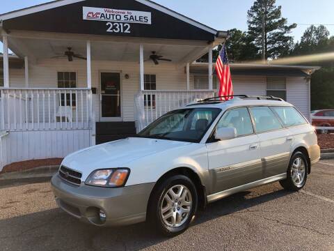2000 Subaru Outback for sale at CVC AUTO SALES in Durham NC