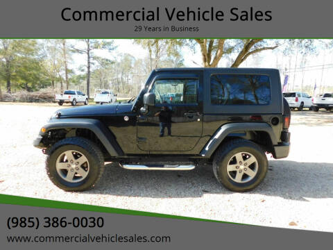2009 Jeep Wrangler for sale at Commercial Vehicle Sales in Ponchatoula LA