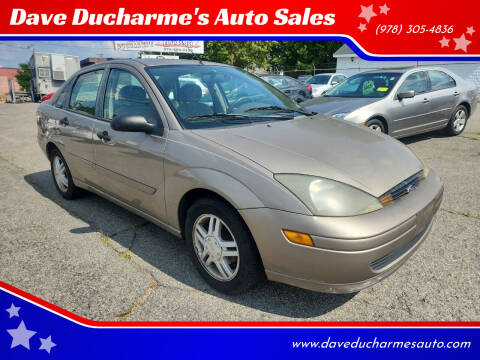 2003 Ford Focus for sale at Dave Ducharme's Auto Sales in Lowell MA