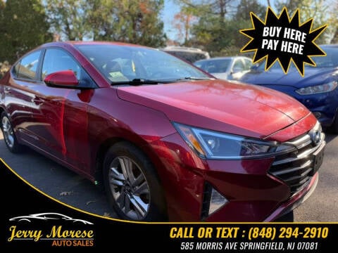 2019 Hyundai Elantra for sale at Jerry Morese Auto Sales LLC in Springfield NJ