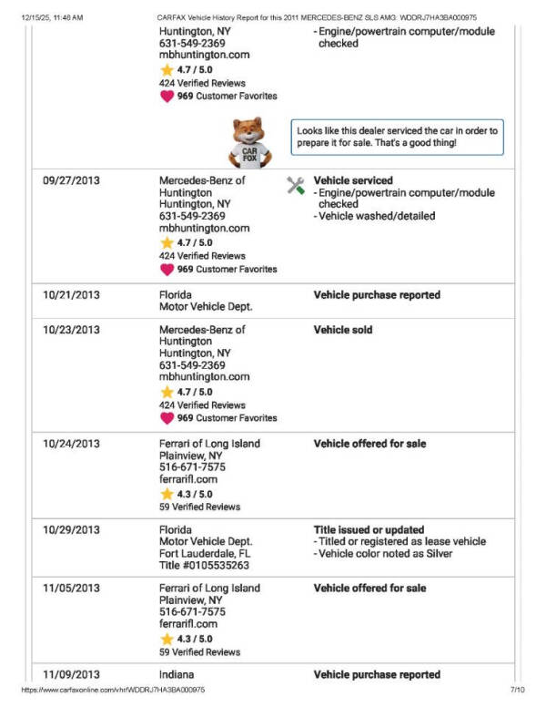 2011 Mercedes-Benz SLS AMG