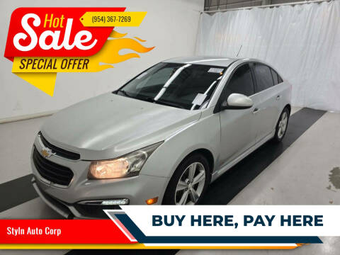 2015 Chevrolet Cruze for sale at Styln Auto Corp in West Park FL