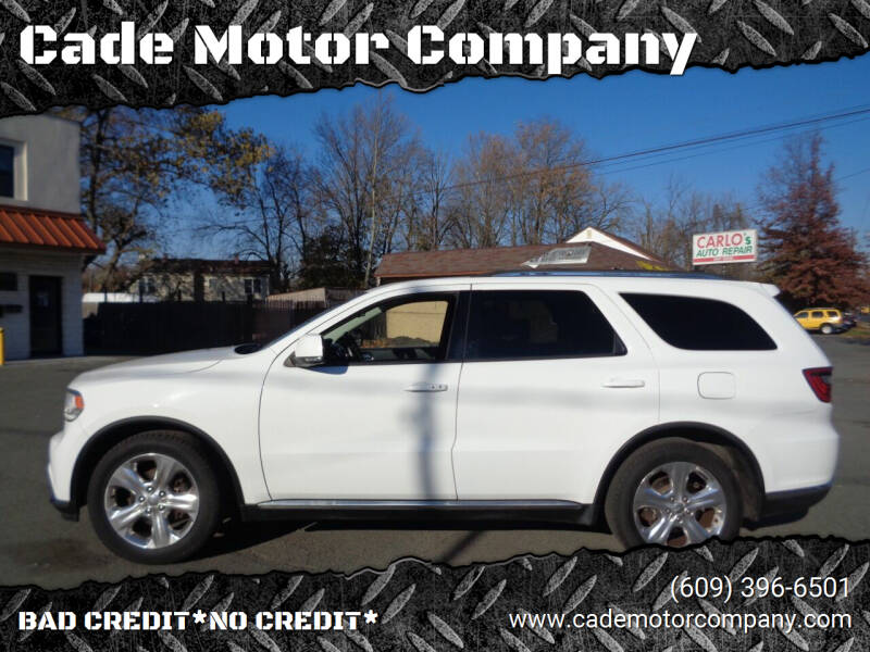 2014 Dodge Durango for sale at Cade Motor Company in Lawrence Township NJ