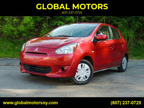 2014 Mitsubishi Mirage for sale at GLOBAL MOTORS in Binghamton NY