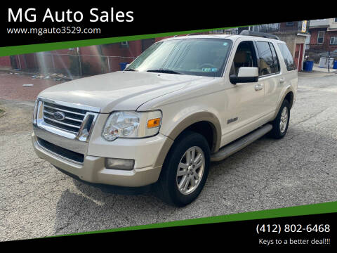 2008 Ford Explorer for sale at MG Auto Sales in Pittsburgh PA