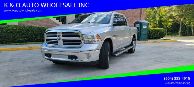 2015 RAM Ram Pickup 1500 for sale at K & O AUTO WHOLESALE INC in Jacksonville FL