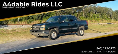 2004 Chevrolet Avalanche for sale at A4dable Rides LLC in Haines City FL