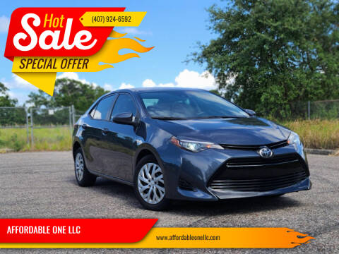 2019 Toyota Corolla for sale at AFFORDABLE ONE LLC in Orlando FL