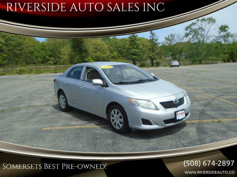 2009 Toyota Corolla for sale at RIVERSIDE AUTO SALES INC in Somerset MA