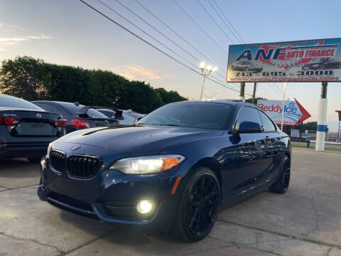 2016 BMW 2 Series for sale at ANF AUTO FINANCE in Houston TX