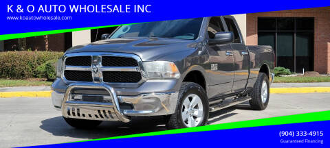 2013 RAM 1500 for sale at K & O AUTO WHOLESALE INC in Jacksonville FL
