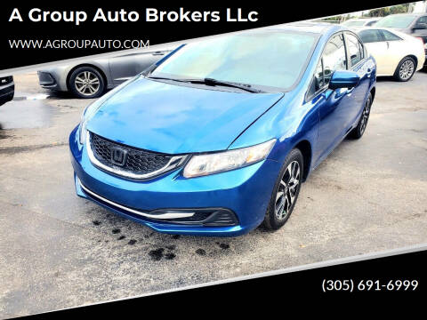 2015 Honda Civic for sale at A Group Auto Brokers LLc in Opa-Locka FL