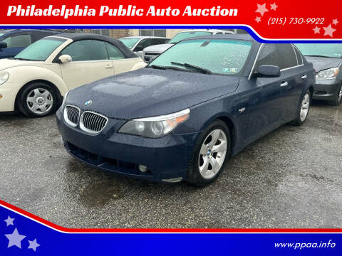 2007 BMW 5 Series for sale at Philadelphia Public Auto Auction in Philadelphia PA