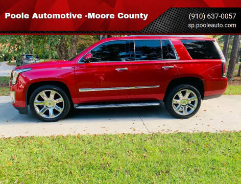 2015 Cadillac Escalade for sale at Poole Automotive in Laurinburg NC