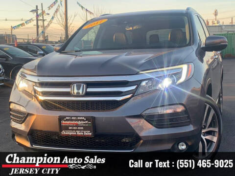 2017 Honda Pilot for sale at CHAMPION AUTO SALES OF JERSEY CITY in Jersey City NJ