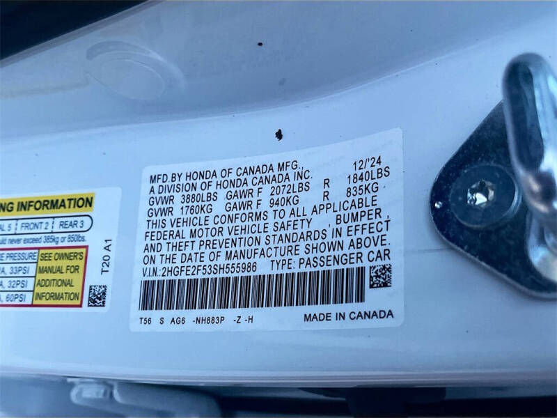 2025 Honda Civic Sport