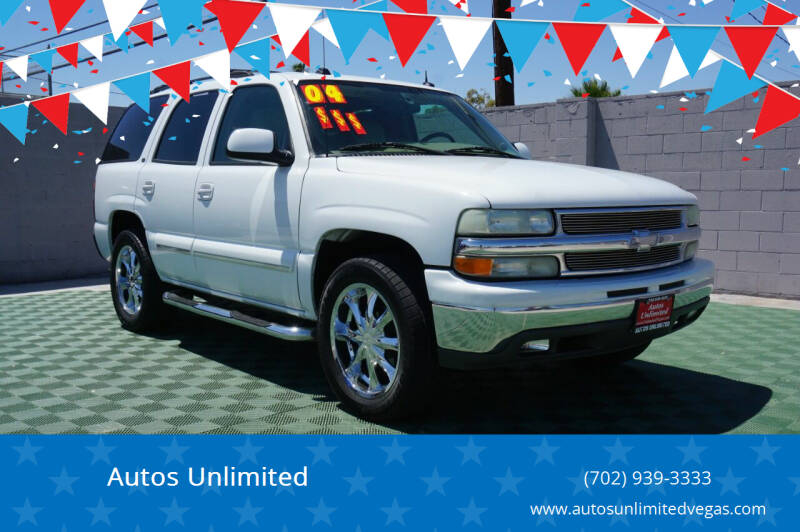 2004 Chevrolet Tahoe for sale at Autos Unlimited in Las Vegas NV