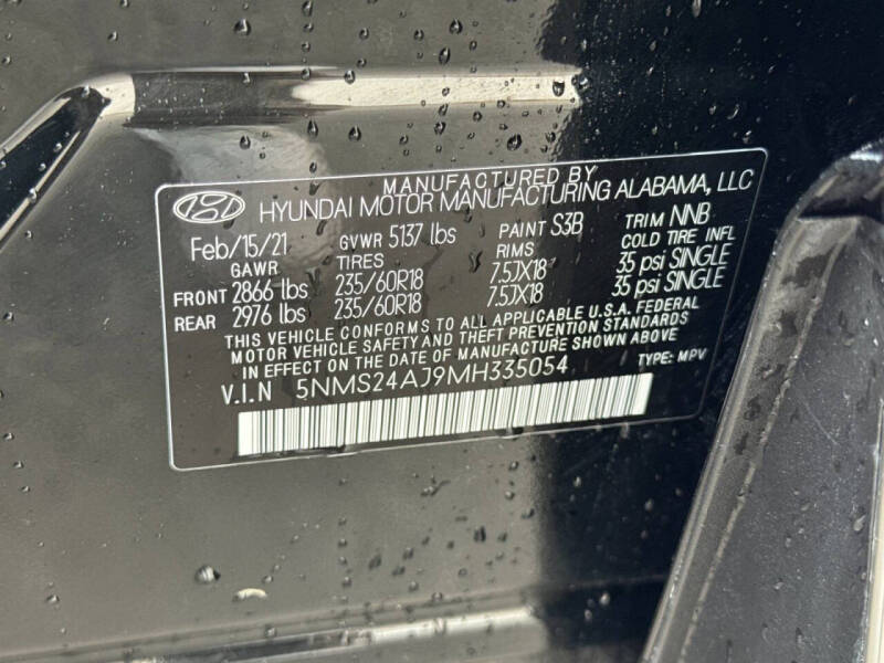 2021 Hyundai Santa Fe SEL