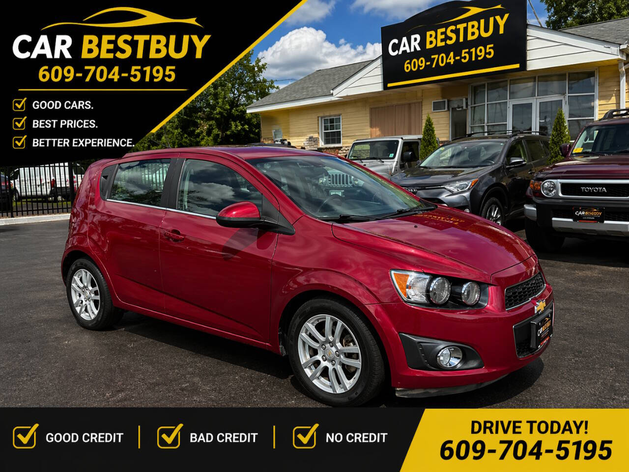 Red 2012 Chevrolet Sonic LT LT 4dr Hatchback w/2LT 1