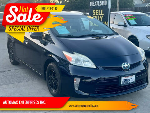 2013 Toyota Prius for sale at AUTOMAX ENTERPRISES INC. in Roseville CA