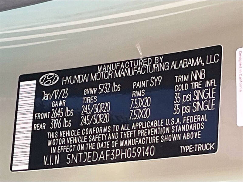 2023 Hyundai Santa Cruz Limited