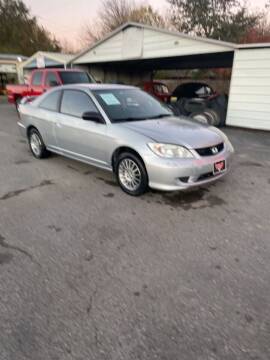 2005 Honda Civic for sale at LEE AUTO SALES in McAlester OK
