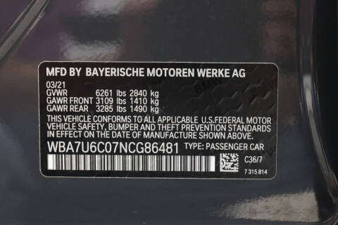 2022 BMW 7 Series M760i xDrive