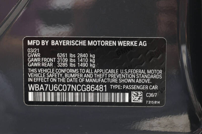 2022 BMW 7 Series M760i xDrive