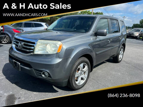 2012 Honda Pilot for sale at A & H Auto Sales in Greenville SC