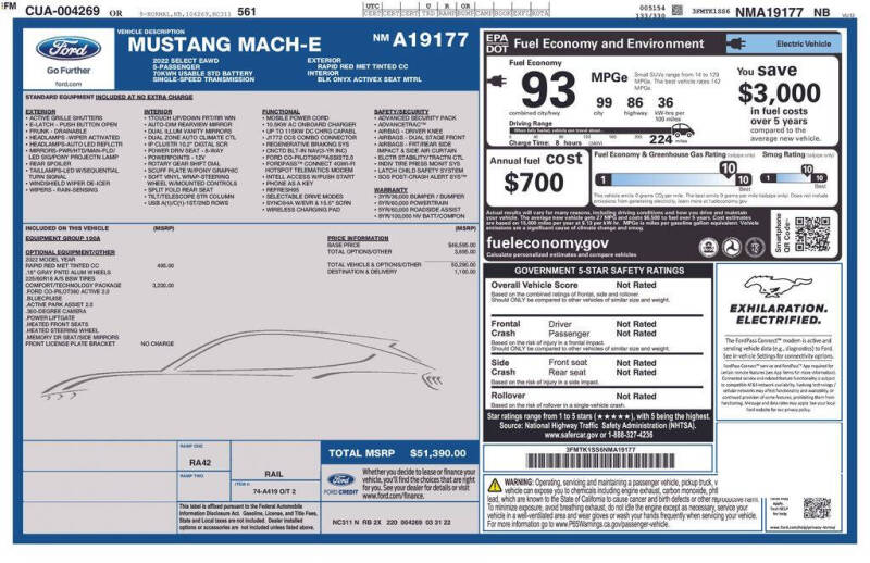 2022 Ford Mustang Mach-E Select