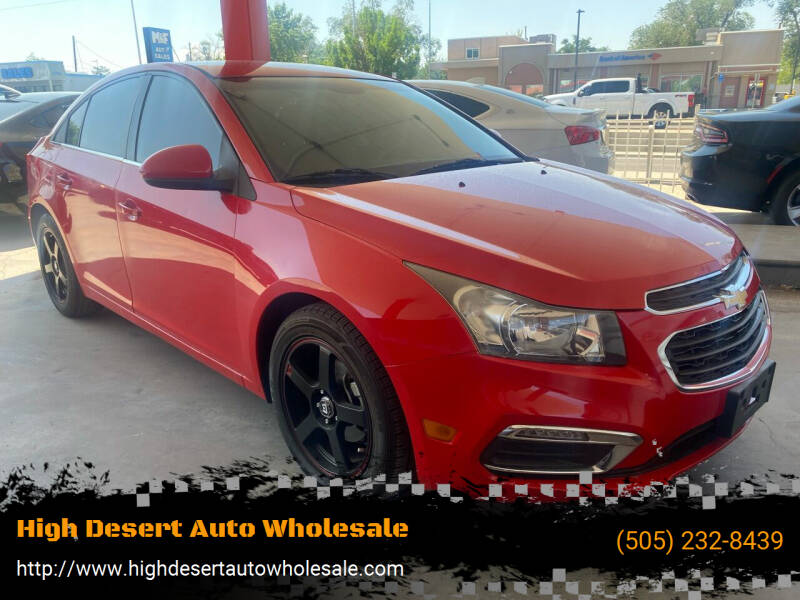 2015 Chevrolet Cruze for sale at High Desert Auto Wholesale in Albuquerque NM